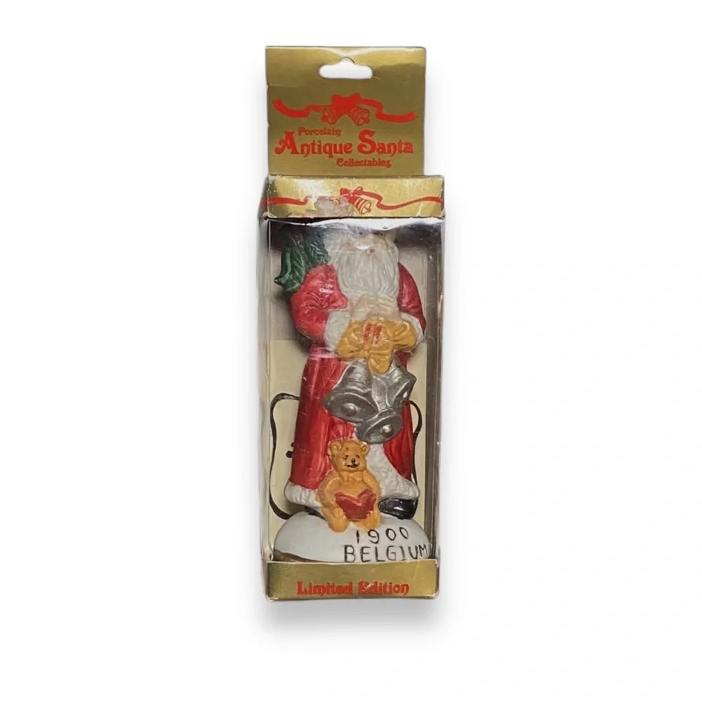 5/$25 Vintage Porcelain Santa Figure Collectables 1900 Belgium Limited Edition